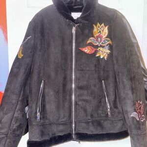 Embroidered Black Jacket